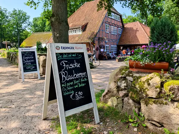 202308210-30 - Gasthaus in Wilsede, Lüneburger Heide, Niedersachsen, Deutschland