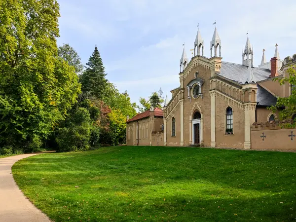 202310110-11 - Gotisches Haus im Wörlitzer Park bei Wörlitz, Anhalt-Dessau-Wittenberg, Sachen-Anhalt, Deutschland