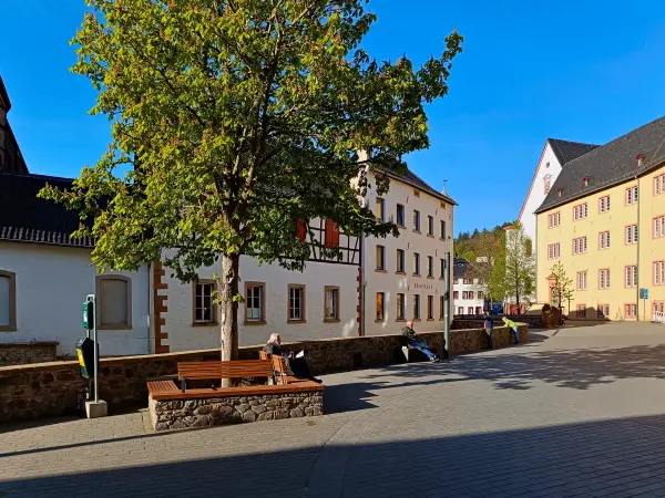 202604240-34 - Häuser an der Erft in Bad Münstereifel, Eifel, Nordrhein-Westfalen, Deutschland