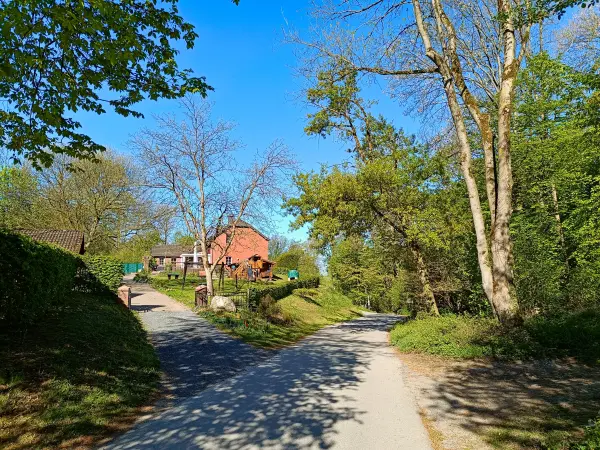 202604230-07 - Häuser im Düsseltal, Bergisches Land, Nordrhein-Westfalen, Deutschland