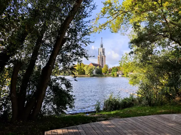 202310140-21 - Havelblick im Nuthepark, Potsdam, Brandenburg, Deutschland