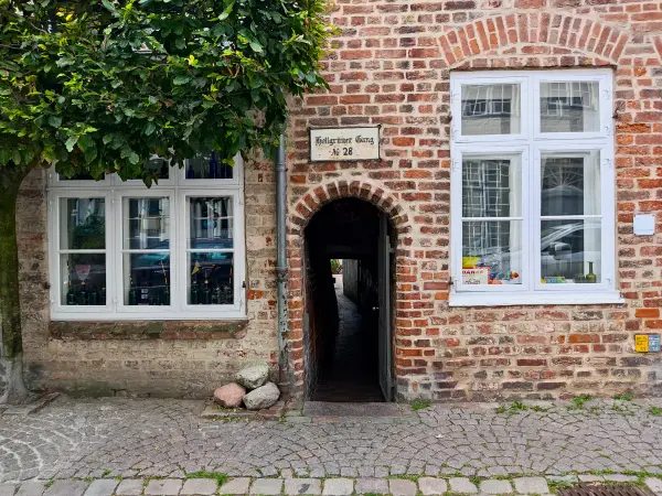202309210-46 - Hellgrüner Gang in Lübeck, Lübecker Bucht, Schleswig-Holstein, Deutschland