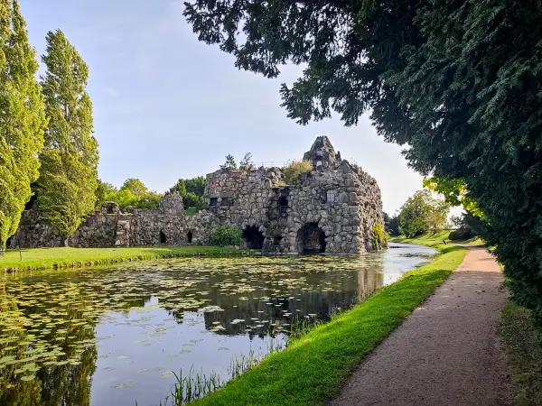 202310110-02 - Insel Stein im Wörlitzer Park bei Wörlitz, Anhalt-Dessau-Wittenberg, Sachen-Anhalt, Deutschland