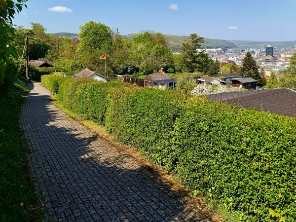 202604210-02 - Kleingärten in Hagen, Ruhrgebiet, Nordrhein-Westfalen, Deutschland