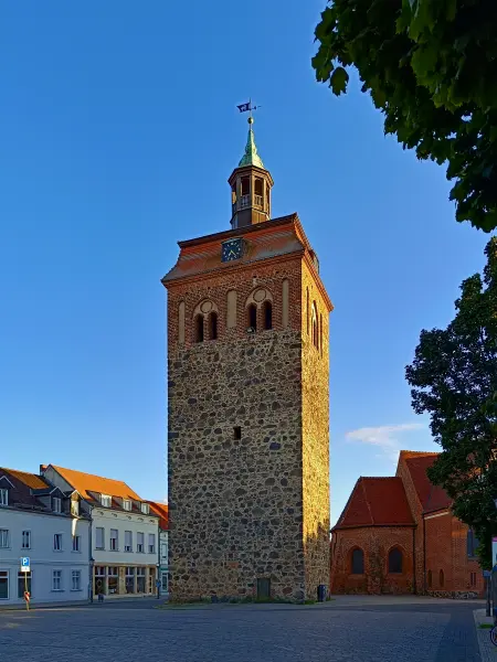 202508180-29 - Marktturm in Luckenwalde, Fläming, Brandenburg, Deutschland