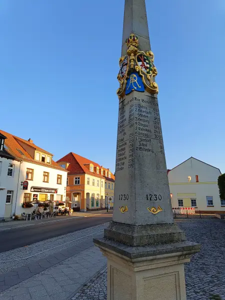 202608080-20 - Postmeilensäule in Baruth, Fläming, Brandenburg, Deutschland