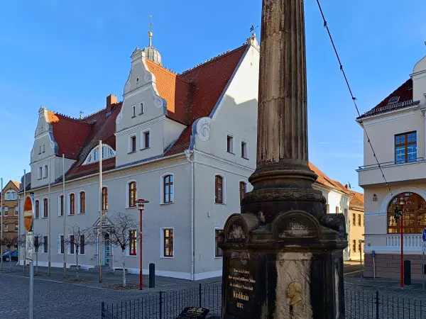 202512150-05 - Rathaus in Doberlug-Kirchhain, Elbe-Elster-Land, Brandenburg, Deutschland