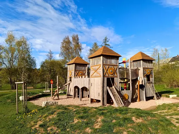 202604270-43 - Römerspielplatz in Nettersheim, Eifel, Nordrhein-Westfalen, Deutschland