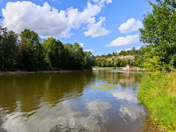 202308090-41 - Saale an der Ziegelwiese in Halle, Sachsen-Anhalt, Deutschland