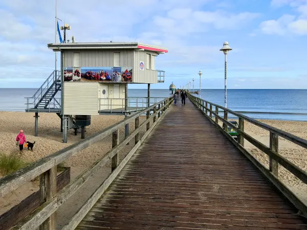 202310170-04 - Seebrücke in Zinnowitz, Usedom, Mecklenburg-Vorpommern, Deutschland