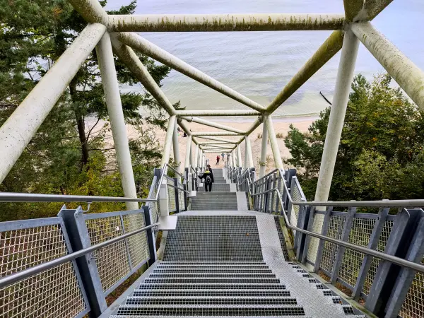 202310170-53 - Strandabstieg bei Koserow, Usedom, Mecklenburg-Vorpommern, Deutschland