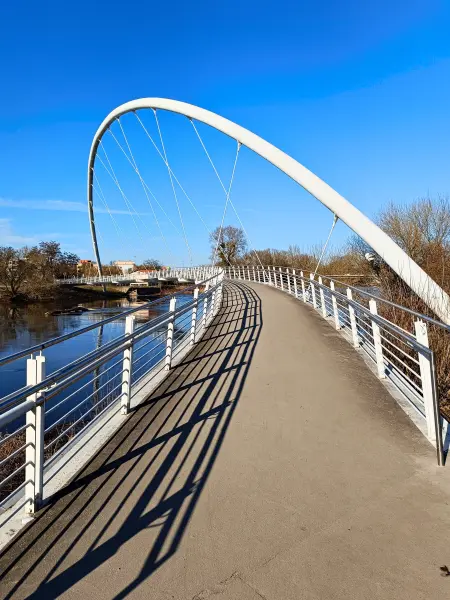 202603030-20 - Tiergartenbrücke in Dessau, Anhalt-Dessau-Wittenberg, Sachsen-Anhalt, Deutschland