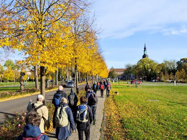 202311040-02 - Wandergruppe in Lübbenau, Spreewald, Brandenburg, Deutschland
