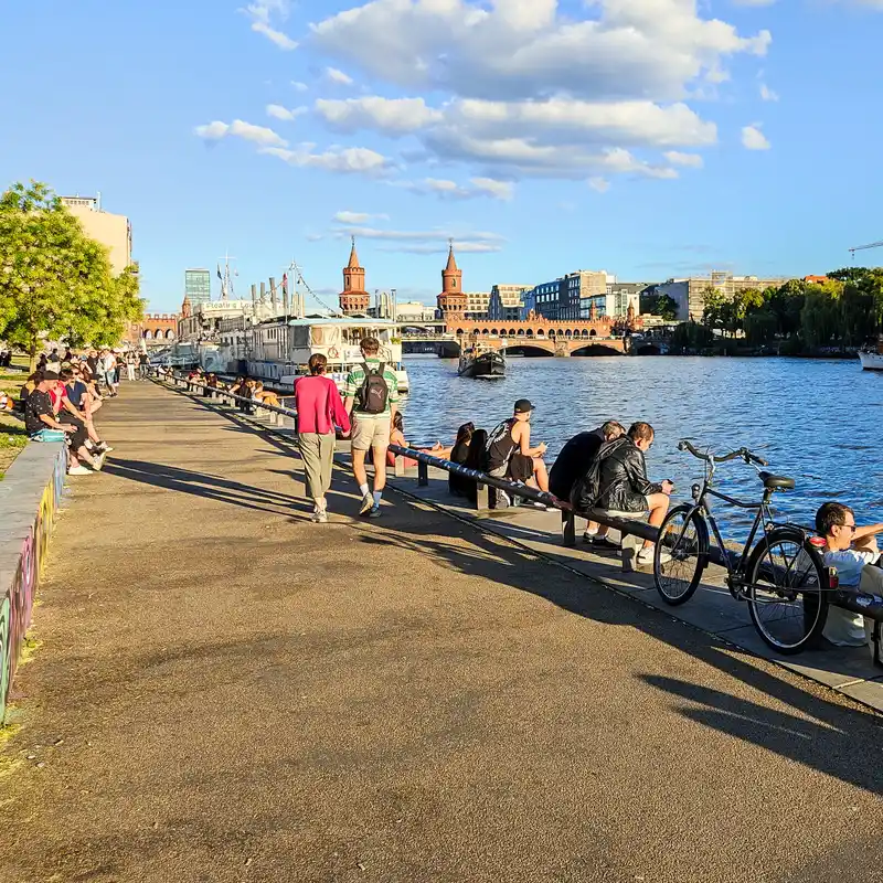 East Side Park und Oberbaumbrücke