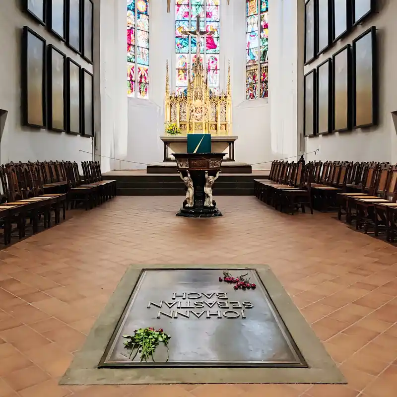 Bach-Grab in der Thomaskirche