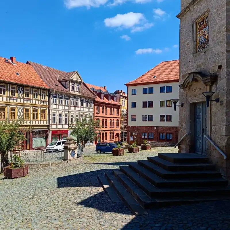 Markt und Rathaus in Blankenburg
