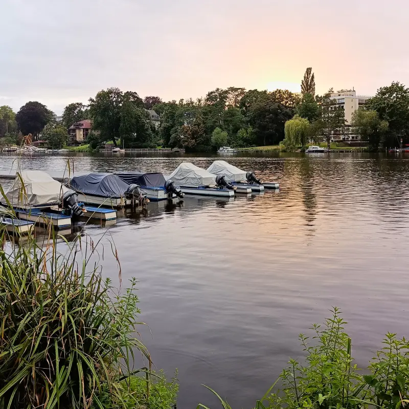 Sonnenuntergang am Kleinen Wannsee
