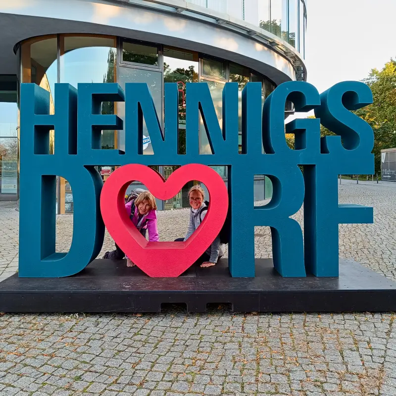 Am Ziel in Hennigsdorf