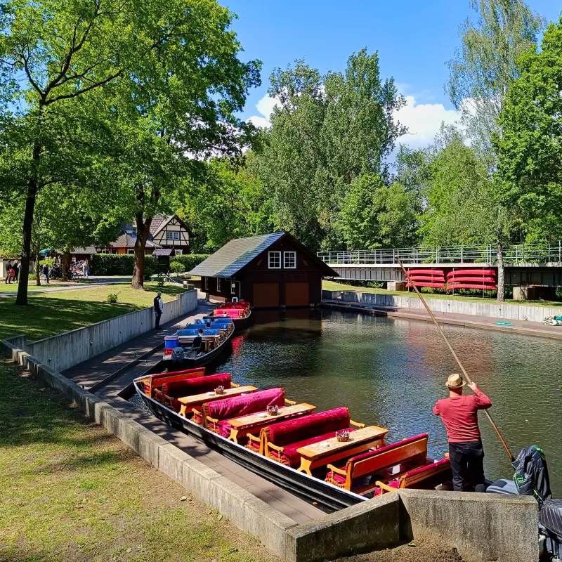Kahnhafen am Gasthaus Lehnigksberg